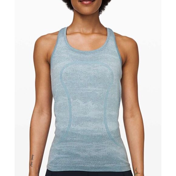 Lululemon Swiftly Speed Racerback tank blue size 4 - Picture 4 of 16